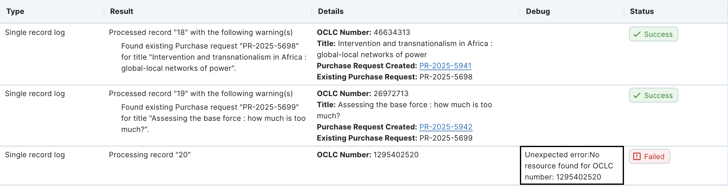 Detalles de depuraci&oacute;n